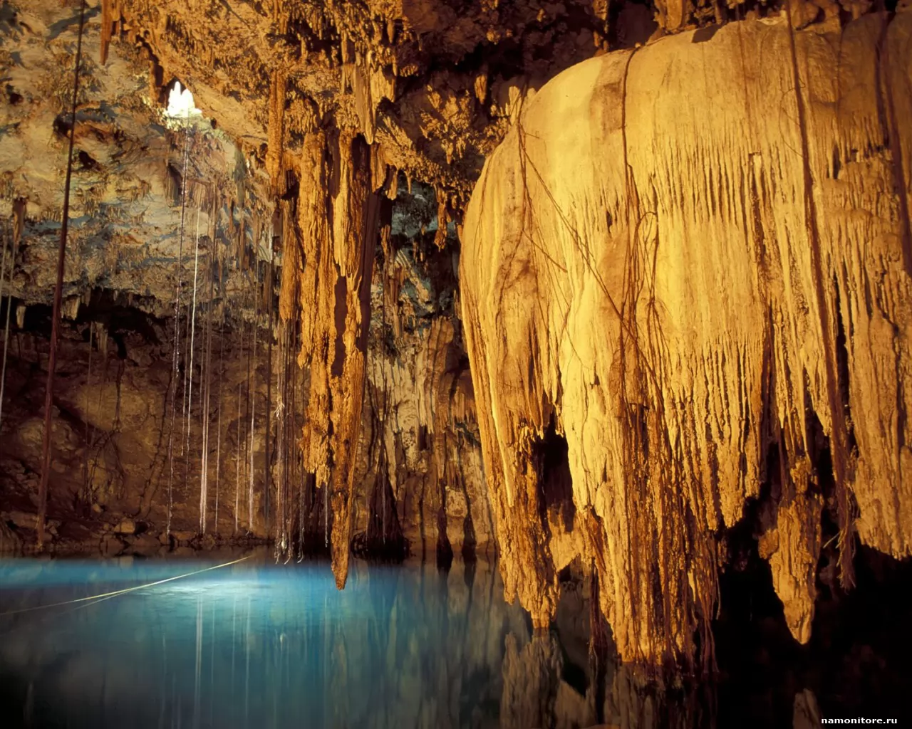 . Underground Lake in a Cavern, , ,  