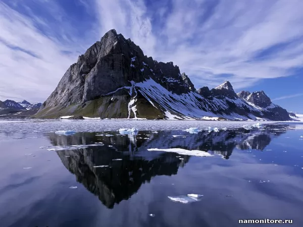 Mountain Reflections, Spitsbergen, Природа
