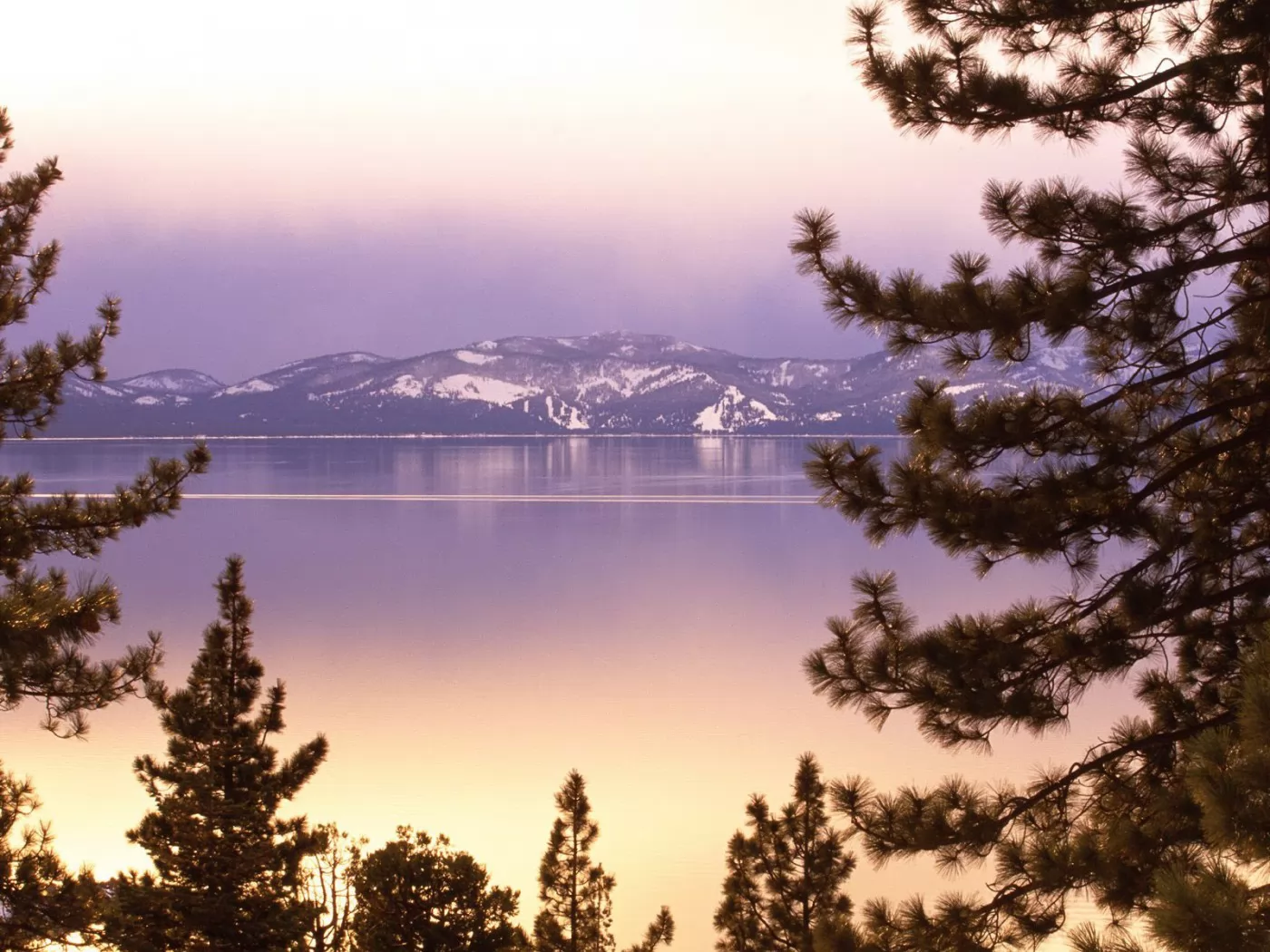 . Lake Tahoe at Twilight, , ,  