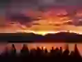 New Zealand, sunrise on lake Pukaki