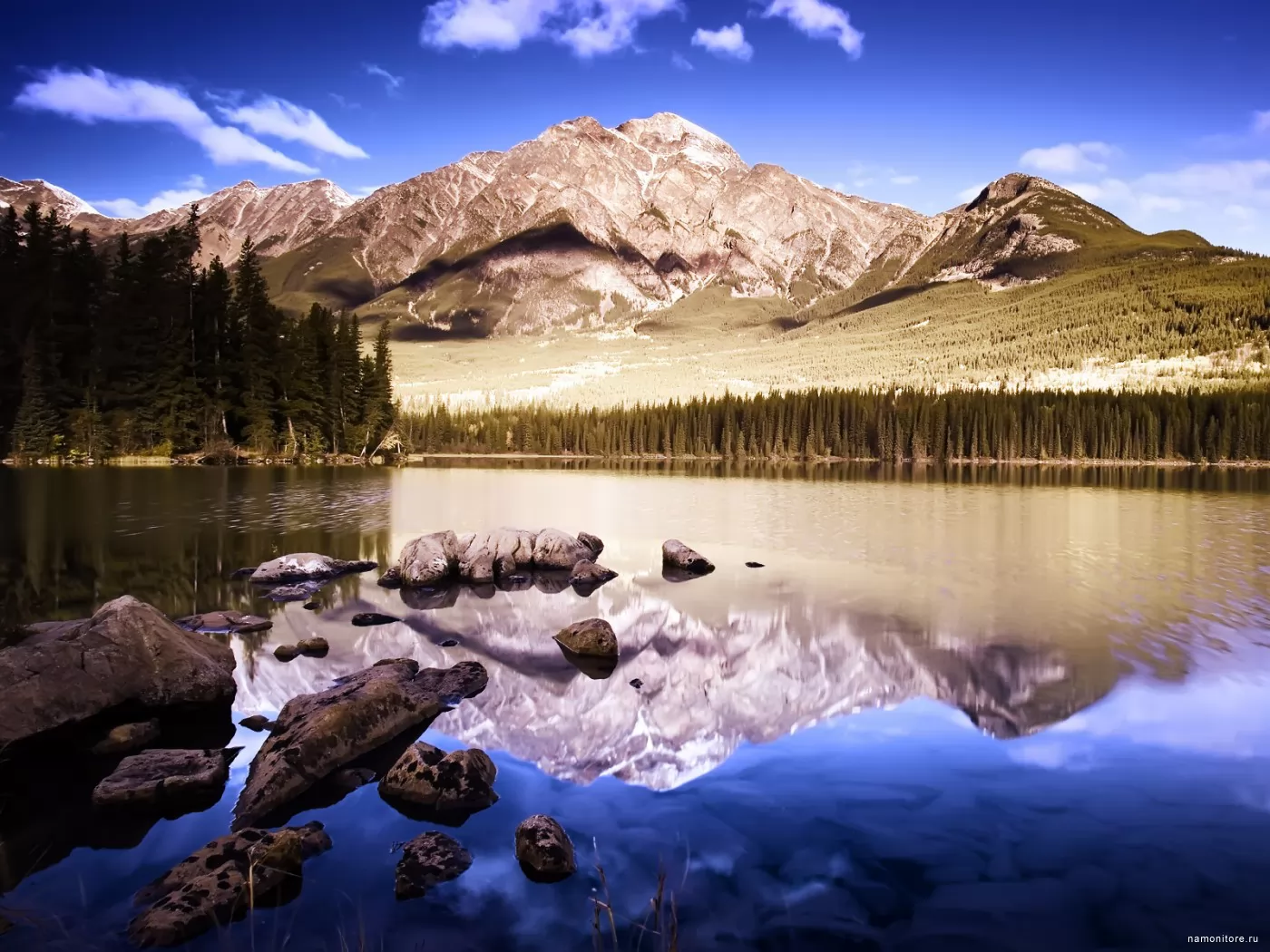 Отражение гор, горы, лучшее, озеро, пейзажи, природа х