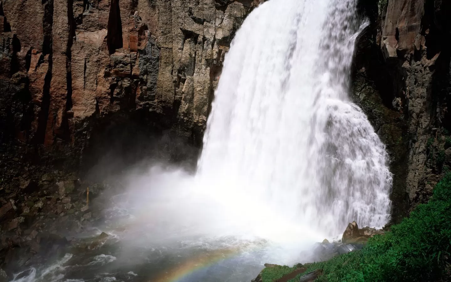 Rainbow Falls, Mammoth Lake, Sierra Nevada, ,  
