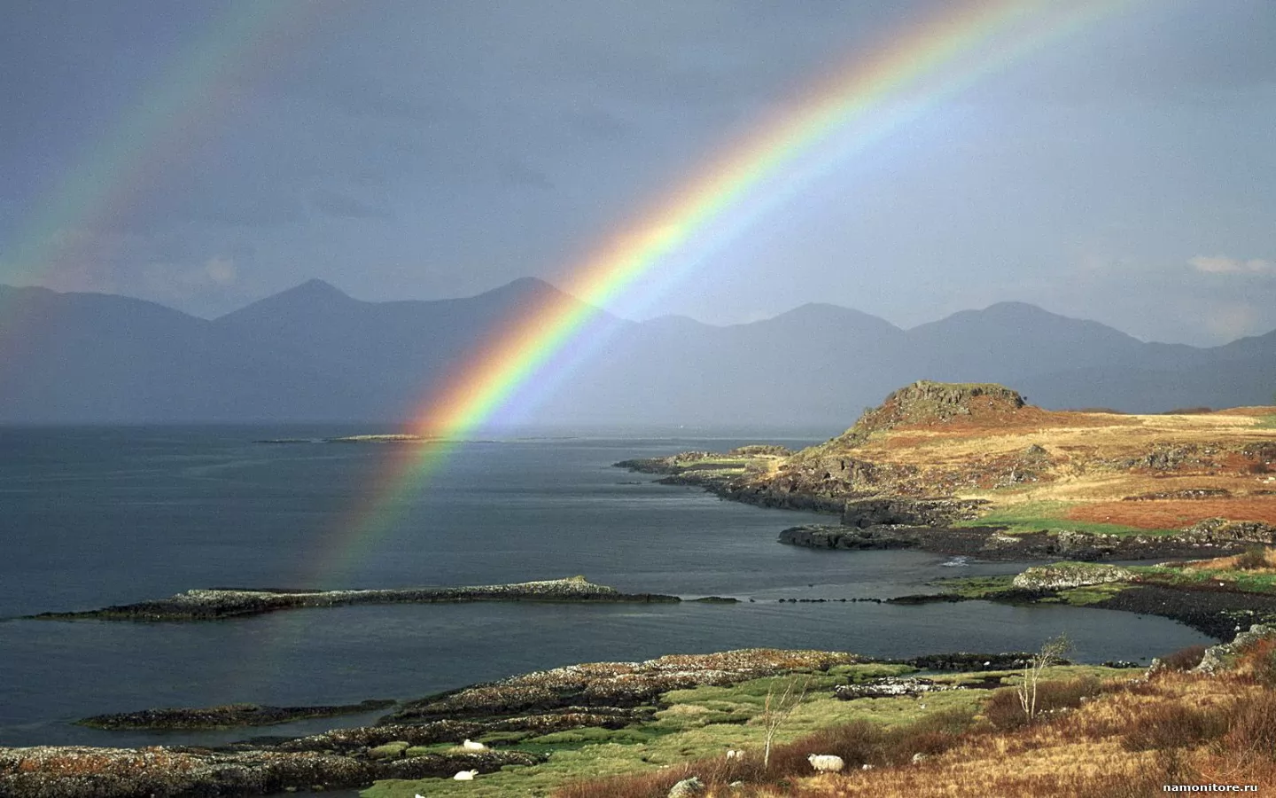 . Double Rainbow Over Loch Scridain, , , , ,  