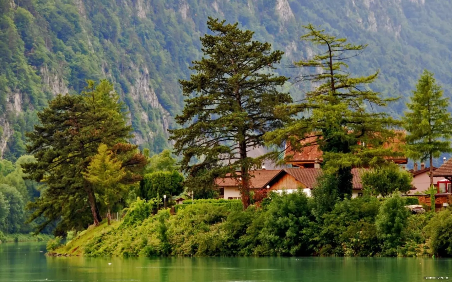 Switzerland, Interlaken, Europe, forest, green, lake, nature, Switzerland x