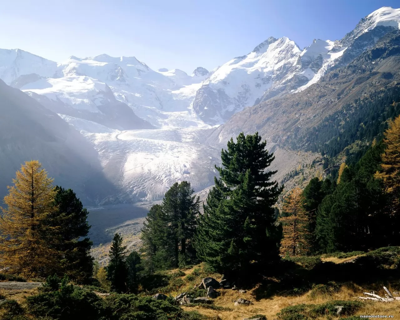 . Piz Bernina, Moteratsch Glacier, , , , , ,  