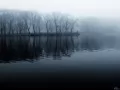 open picture: «Fog over lake»