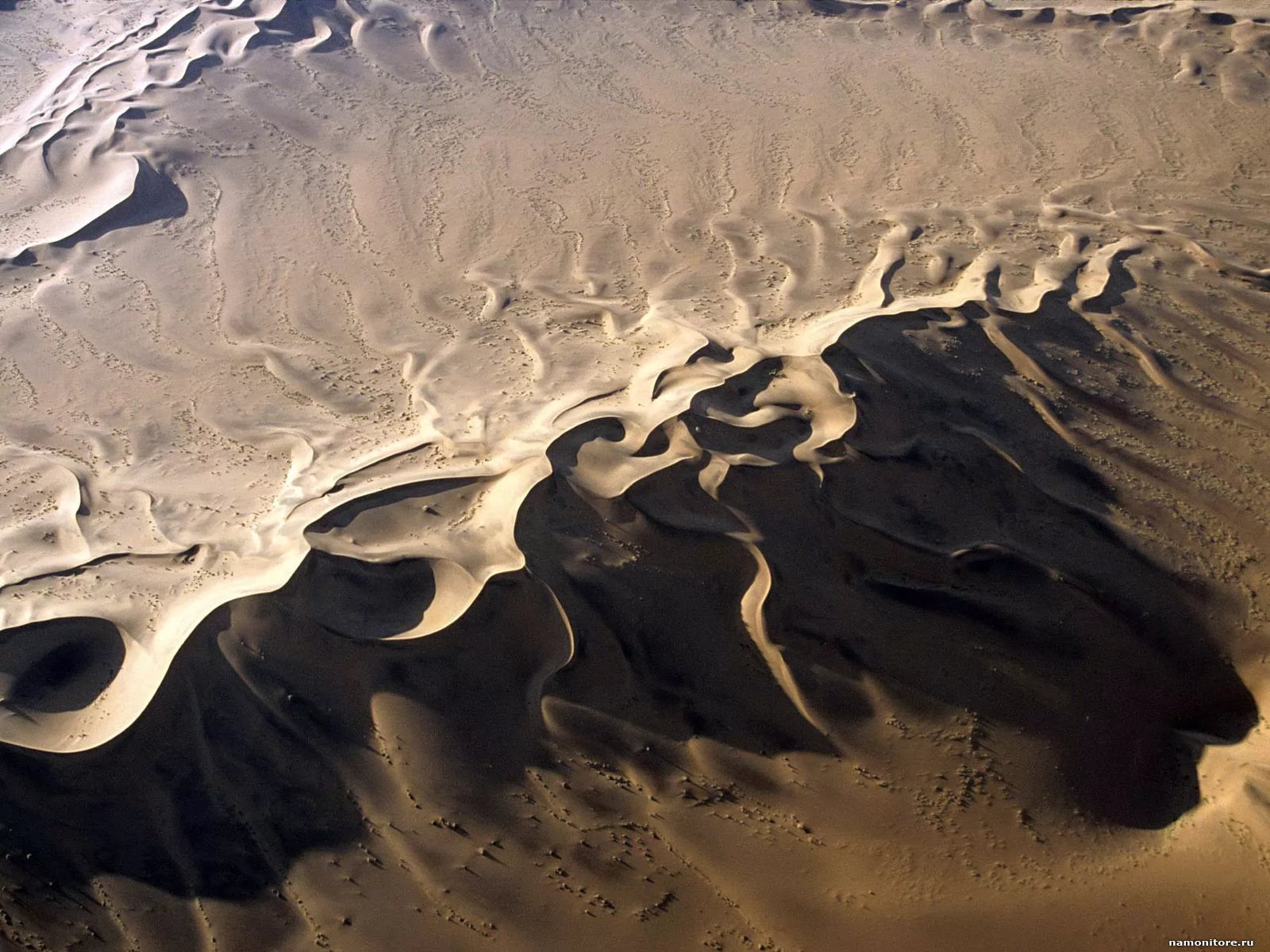 Unworldly Dune, Aerial View of the Namib Desert, , ,  