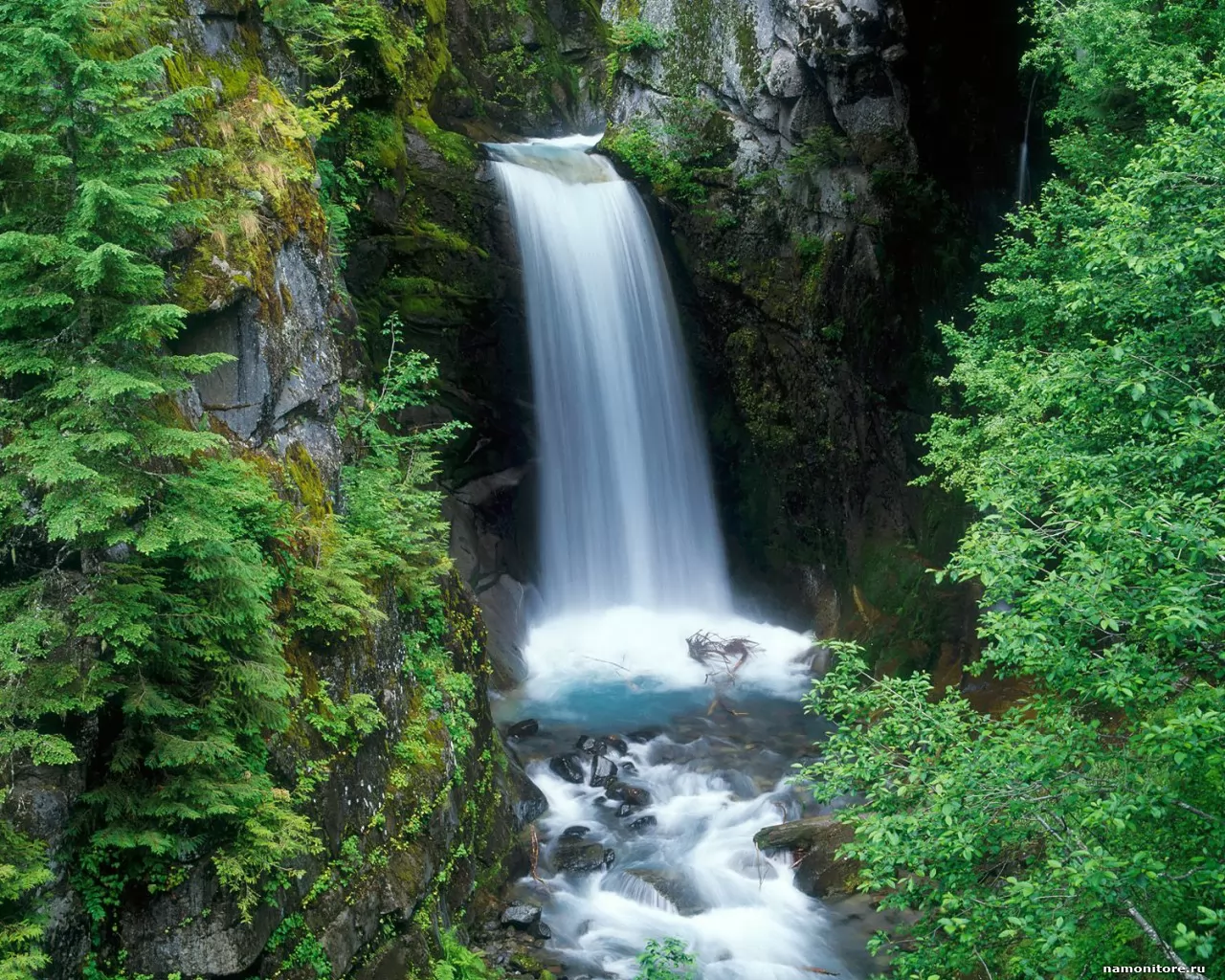 . Christine Falls, Mount Rainier National, , , ,  
