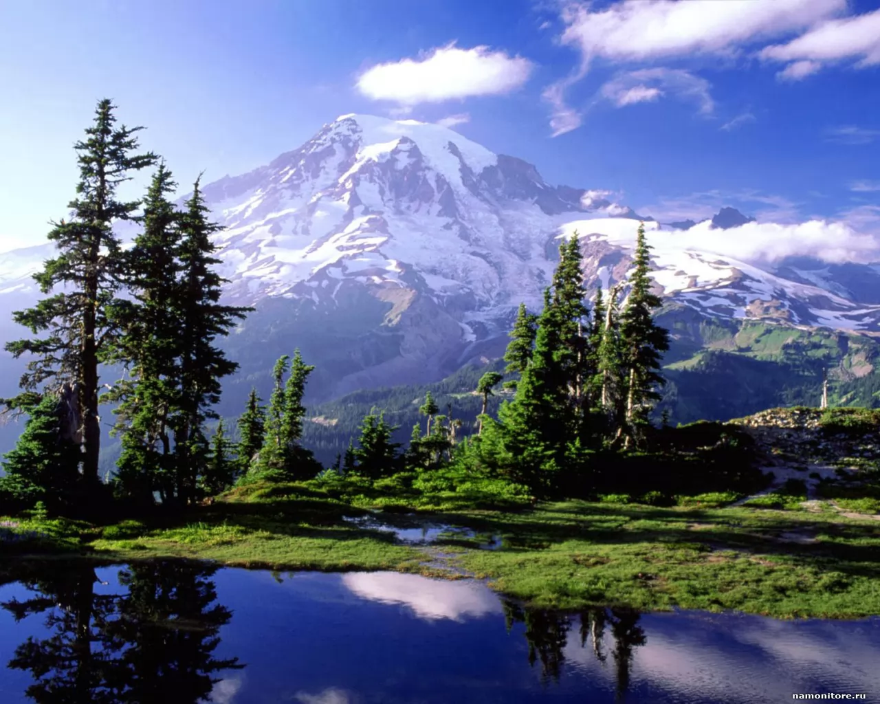 . Hidden Lake in Mount Rainier, , , , , ,  