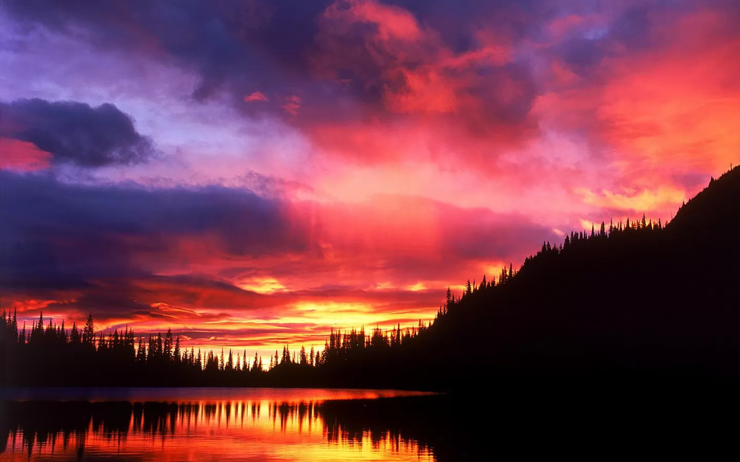 . Reflection Lake at Sunrise, , , , ,  