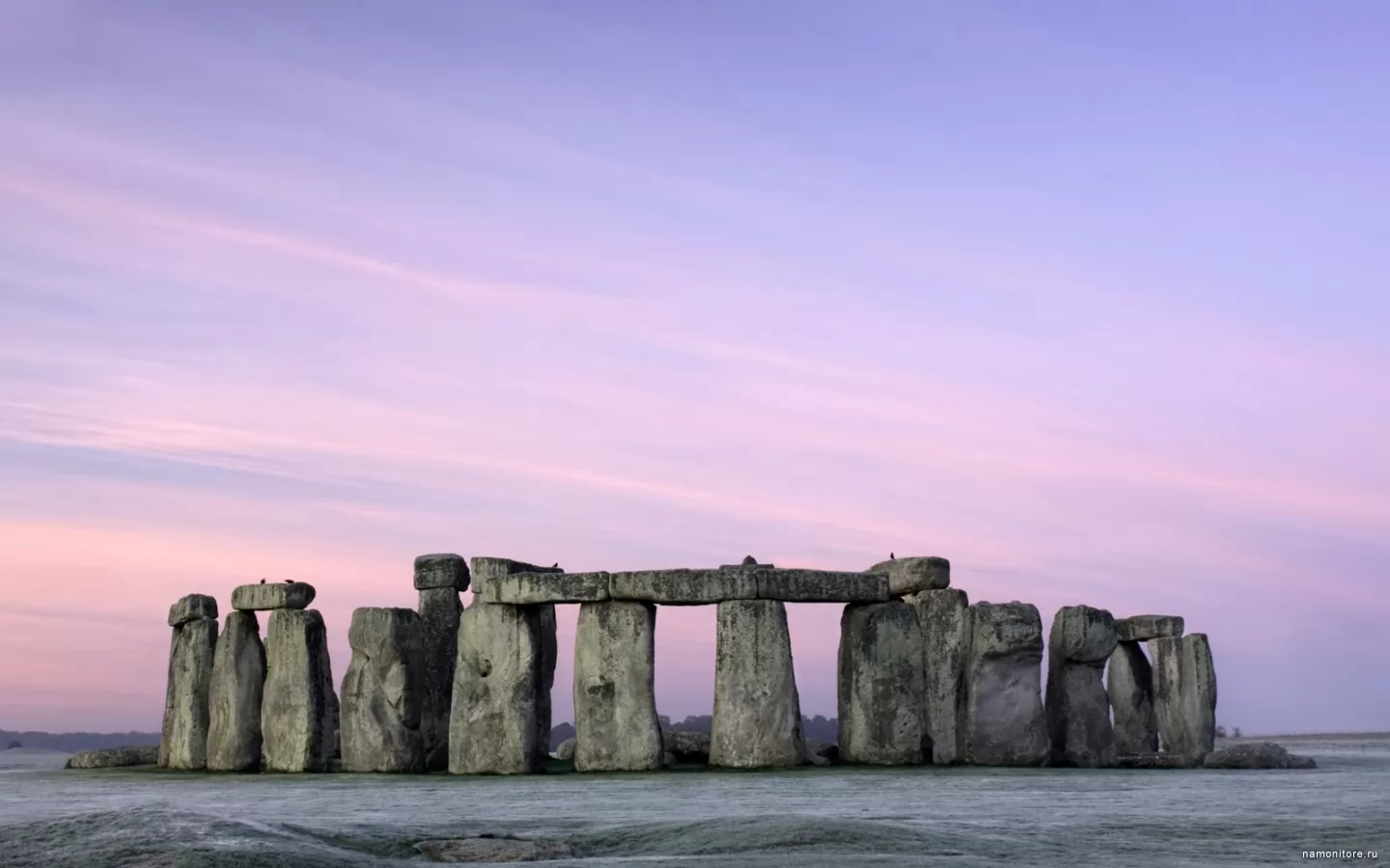 Great Britain, a Stonehendge at a dawn, England, Europe, lilac, nature x