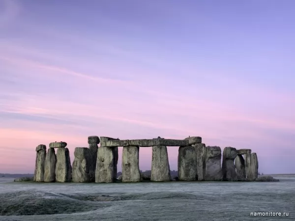 Great Britain, a Stonehendge at a dawn, Nature