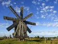 open picture: «Windmill in village Volkostrov on Onega»