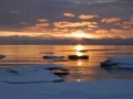 open picture: «Wisconsin, a dawn over lake Michigan»