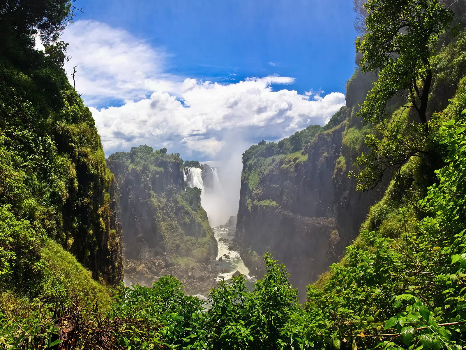 Водопад Виктория, Африка, водопады, пейзажи, природа х