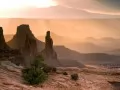 обои для рабочего стола: «Закат солнца в каньоне»