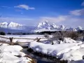 выбранное изображение: «Зимний пейзаж с ручьем»