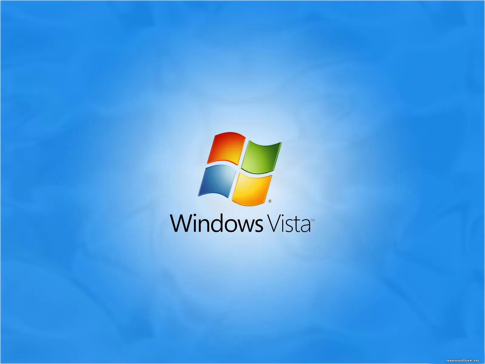 Windows Vista, компьютеры и программы, рисованное, синее х
