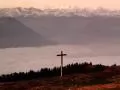 Cross on a mountain slope