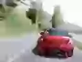 Mazda Premacy flies on a line