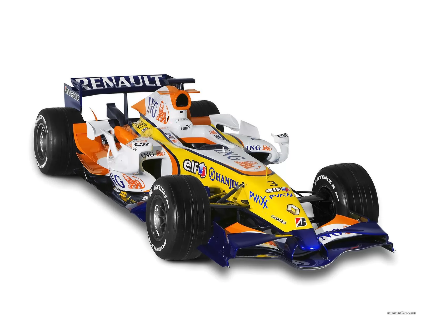 Renault F1, Formula 1, Renault, автомобили, гоночный автомобиль, жёлтое, клипарт, лучшее, техника х