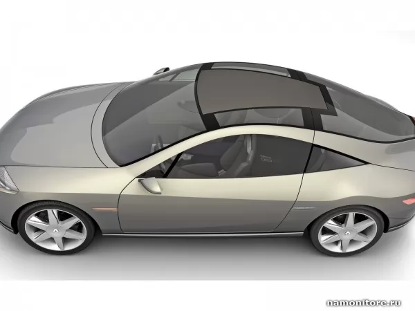 grey-silvery Renault Fluence-Concept from above, Renault