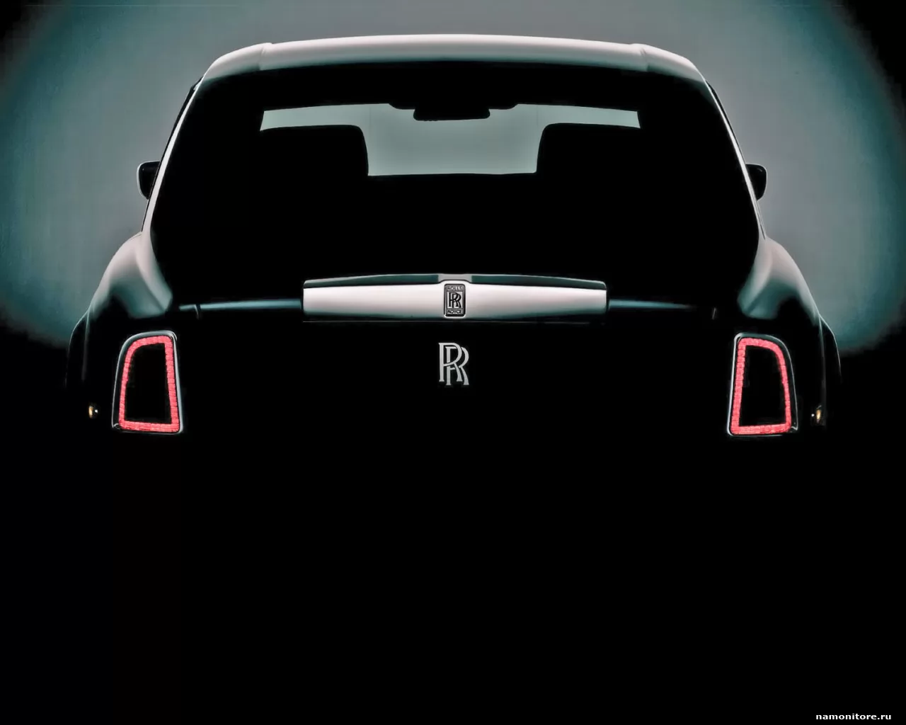 Чёрный Rolls Royce Phantom сзади, Rolls-Royce, автомобили, лучшее, техника, чёрное х