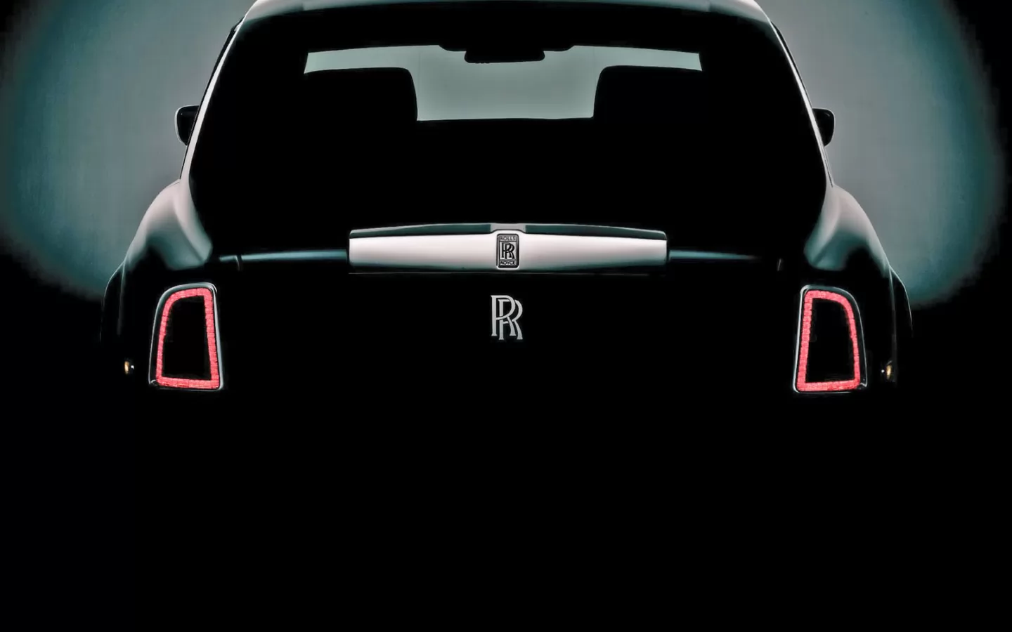 Чёрный Rolls Royce Phantom сзади, Rolls-Royce, автомобили, лучшее, техника, чёрное х