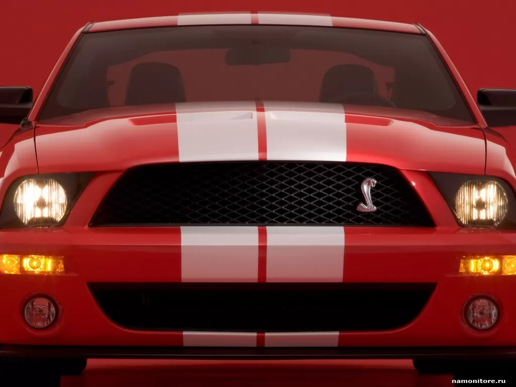 Красная Shelby Cobra спереди, Shelby, автомобили, красное, лучшее, техника х