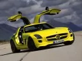 Mercedes-Benz SLS AMG E-Cell with the doors opened Up!