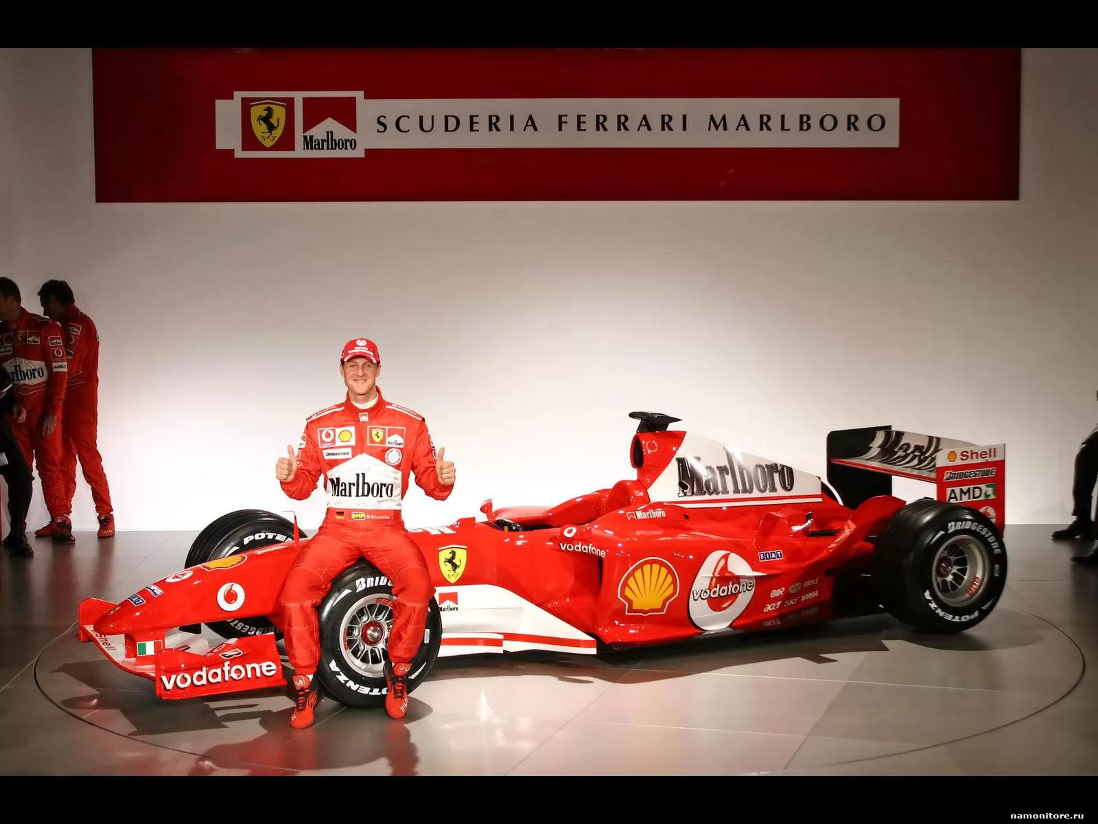 М. Шумахер, Ferrari F1, Ferrari, красное, спорт х
