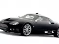 Black Spyker C8-Laviolette on a white background