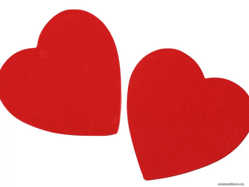 Two red hearts, day of sacred Valentine, heart, holidays, love, red x