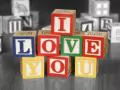 I love you cubes