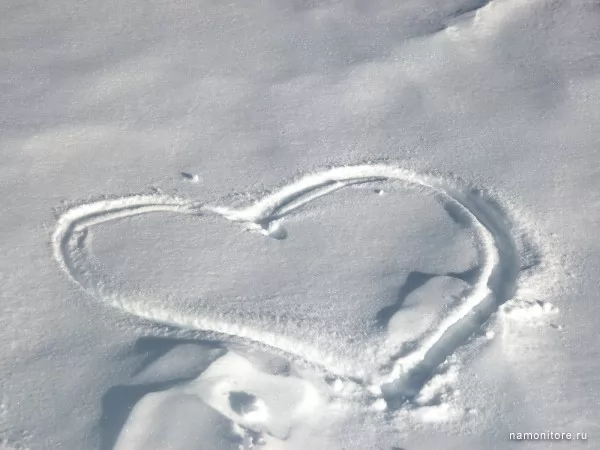 На снегу, День Св. Валентина