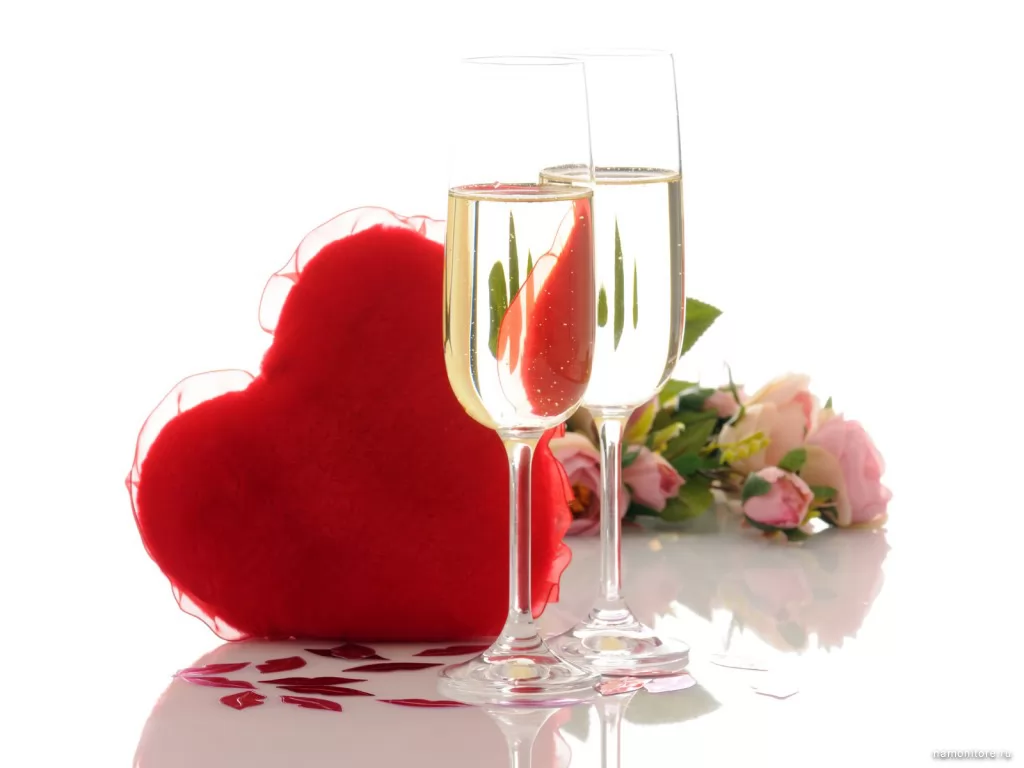 Romantic meeting, clipart, day of sacred Valentine, drinks, heart, holidays, love, roses, still-life, white x