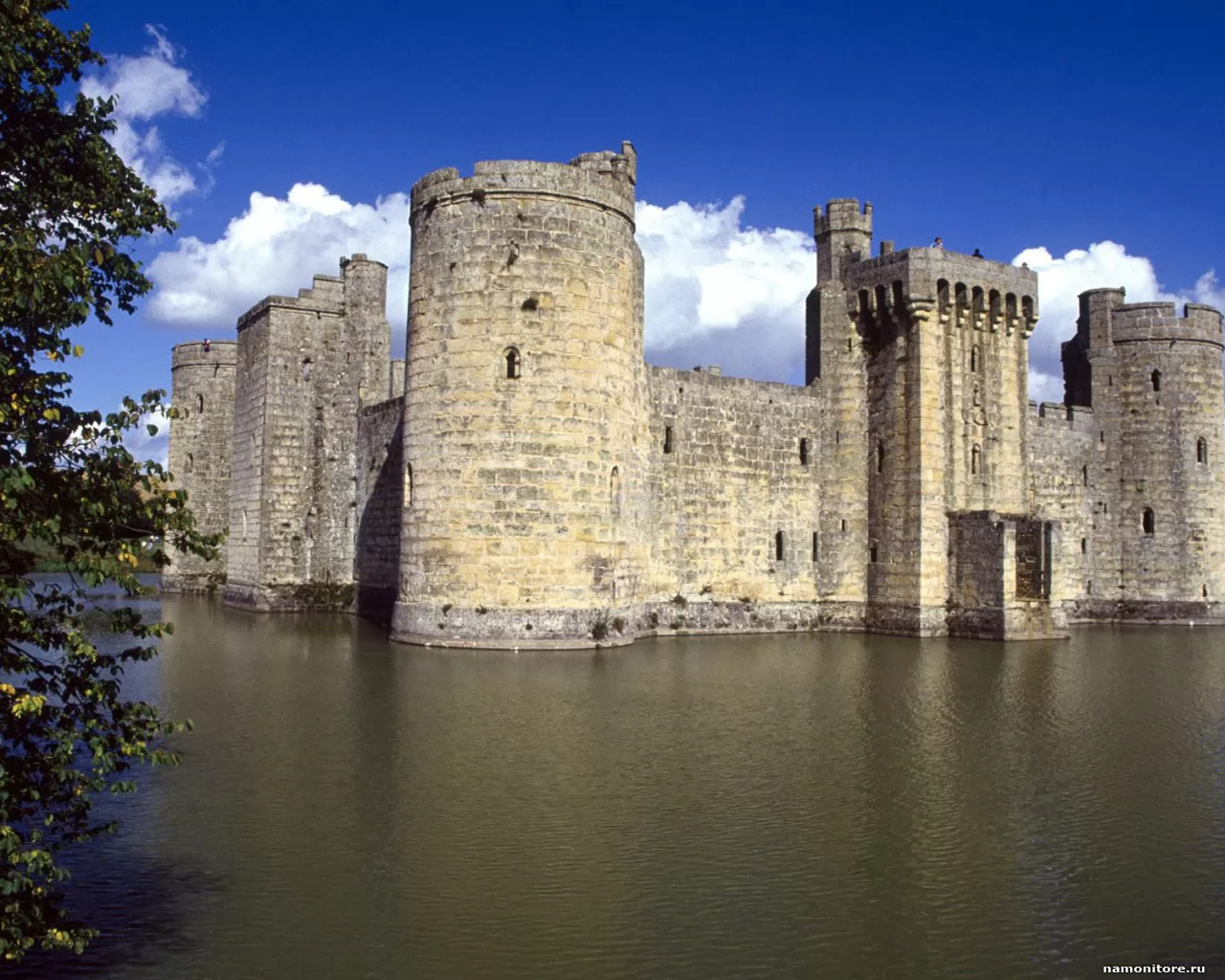 . Bodiam Castle and Moat, East Sussex, ,   , ,  
