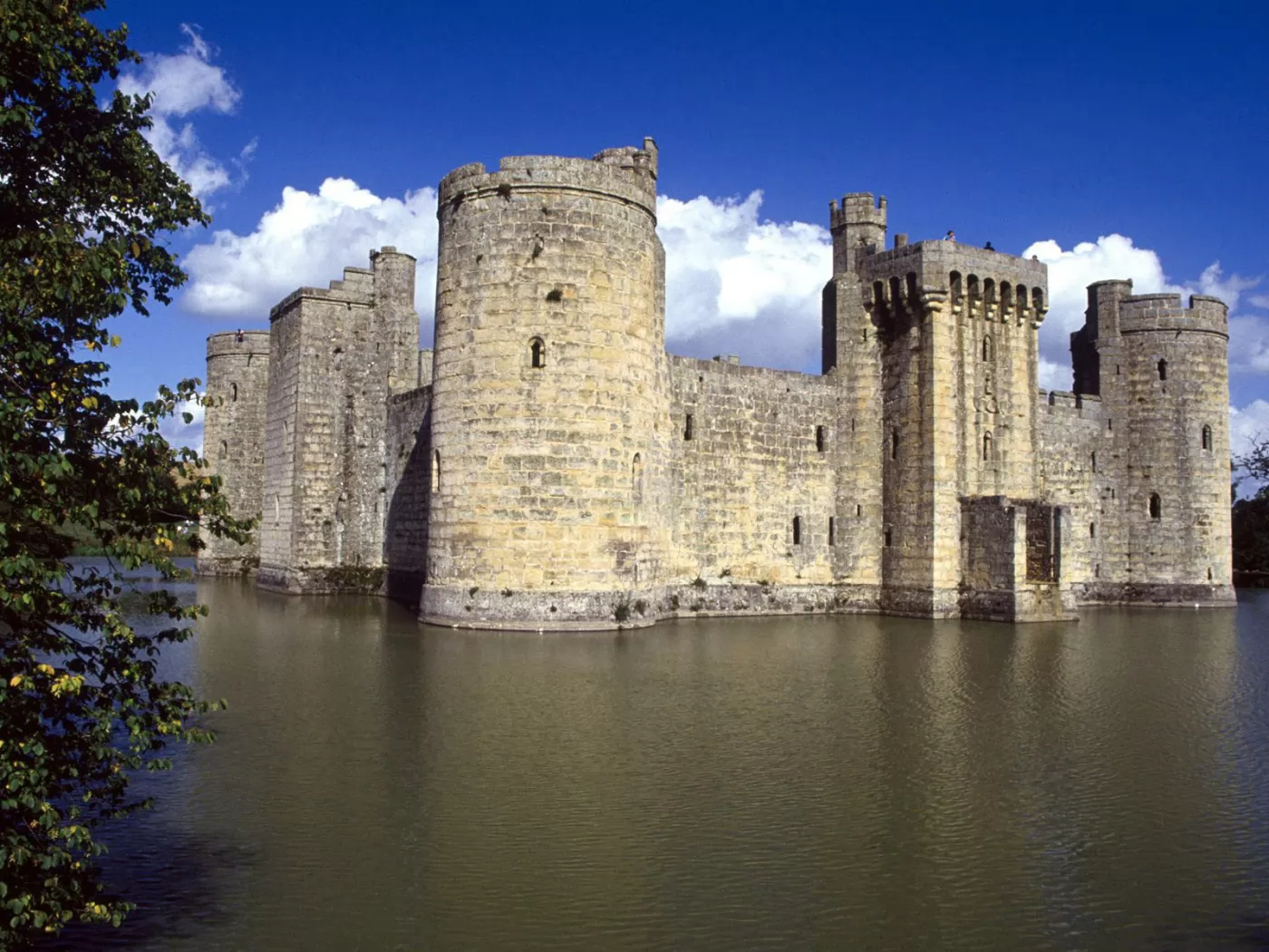 . Bodiam Castle and Moat, East Sussex, ,   , ,  