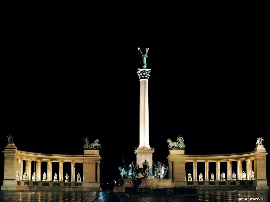 Будапешт, Венгрия, города и страны, Европа, ночь, памятники х