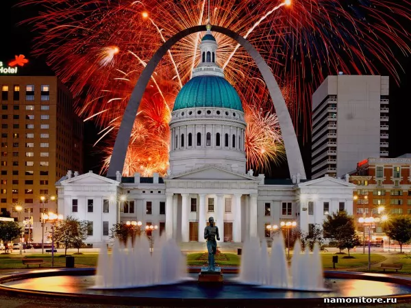 Missouri. Fireworks Display, Cities and the countries