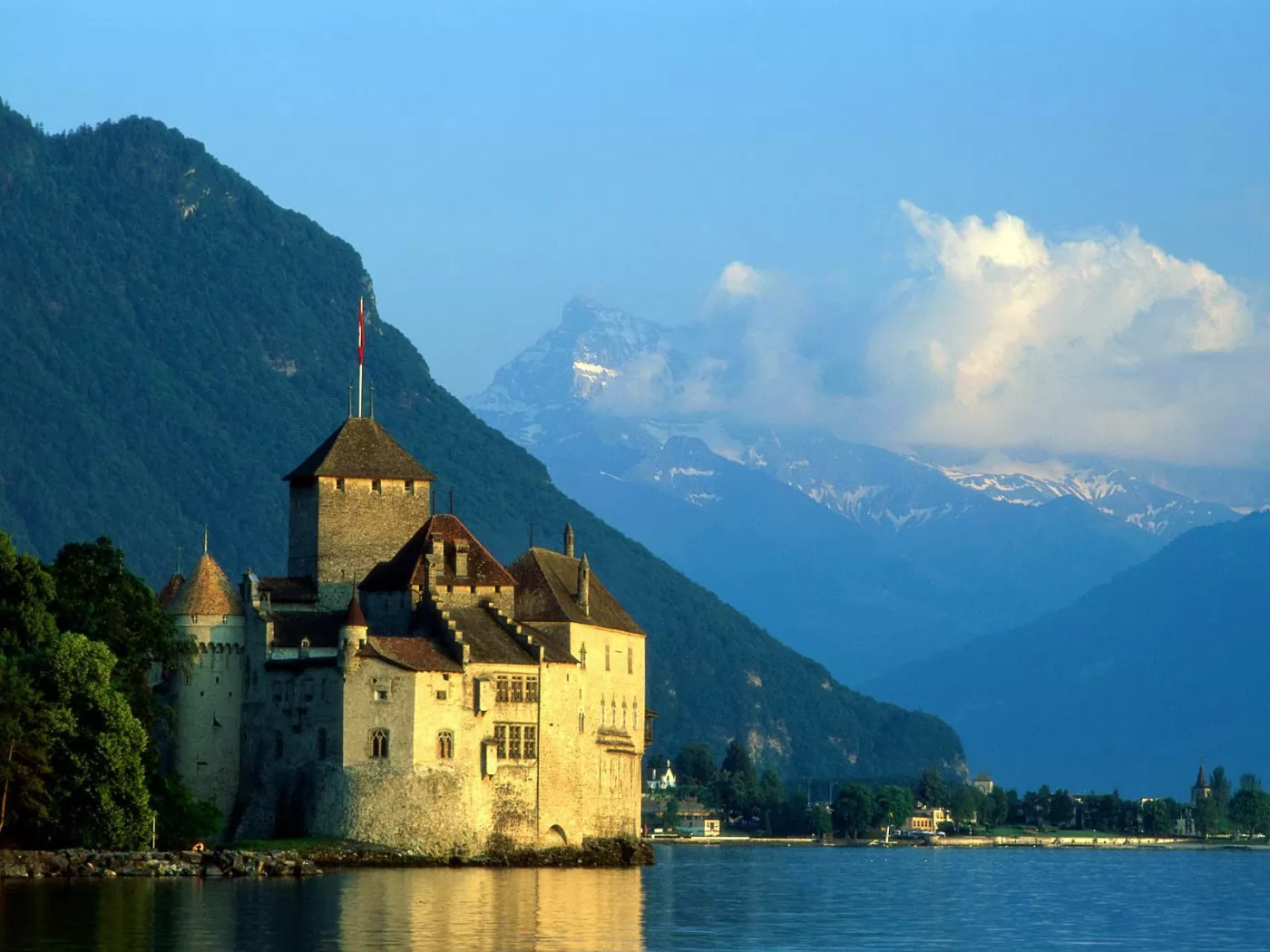 . Chillon Castle, Lake Geneva,   , , , ,  