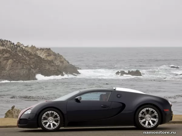 Bugatti Veyron Fbg par Hermes on seacoast, Veyron