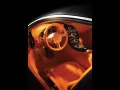 open picture: «Oranzhevo-golden salon of Bugatti Veyron Sang Noir»