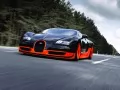 обои для рабочего стола: «Bugatti Veyron Super Sport мчится по дороге»