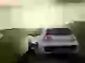 White Volkswagen GTI W12 Concept on road