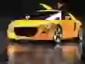 Yellow Volkswagen Ecoracer-Concept with doors opening Up!