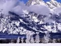 open picture: «Wyoming, winter morning, a ridge of Titon»