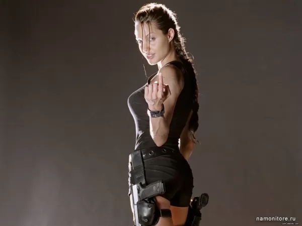 Angelina Jolie in a role of Lary Kroft, Celebrities