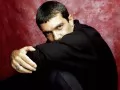 open picture: «Antonio Banderas a portrait on a red background»