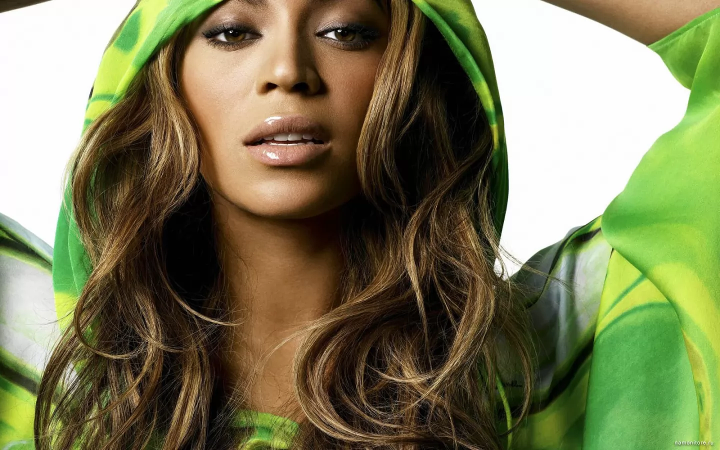 Beyonce Knowles, Beyonce, celebrities, girls, green, portait x